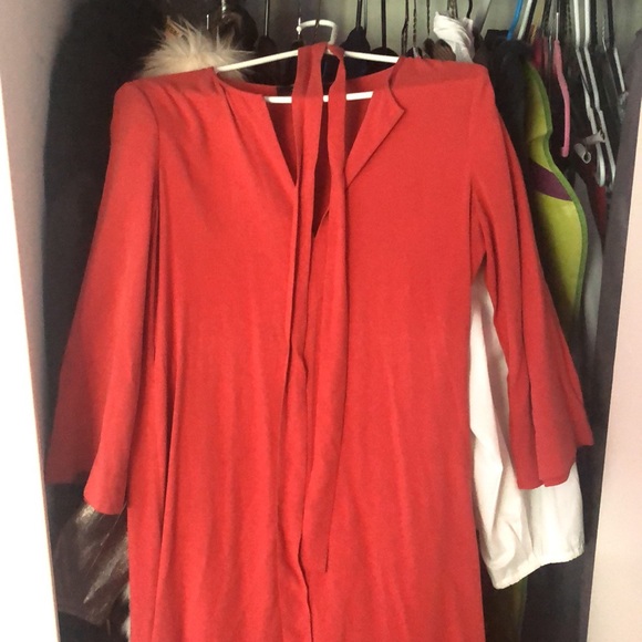 Marlise Bcbgmaxazria 100% Silk Maxi Dress in Pomegranate Size Small - Picture 4 of 9